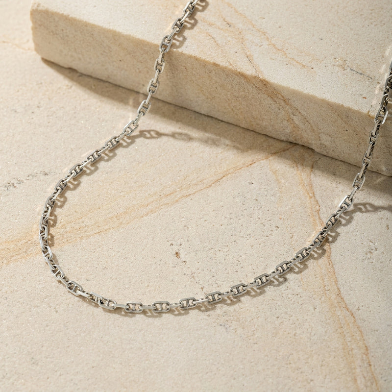 Theta Forzatina Chain - 4mm Sterling Silver Chain
