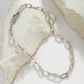 Etched Forzatina Link Necklace - Sterling Silver - Link Necklace