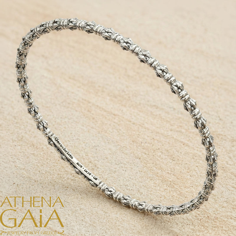 Kassandra 6528 Bracelet- Sterling Silver - Solid Bangle Bracelet