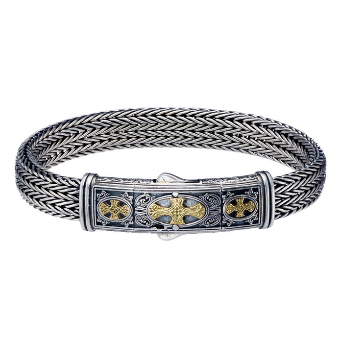 Triple Gold Maltese Strap Bracelet