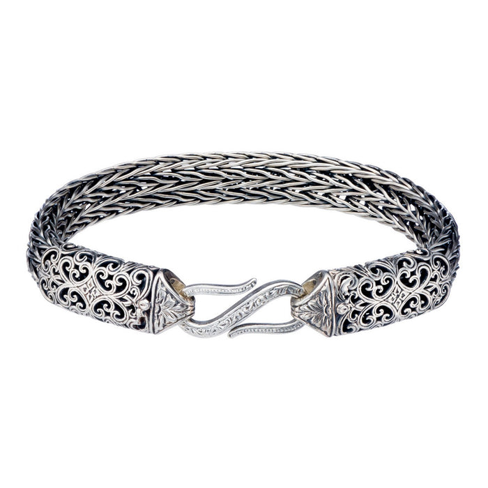 Silver Collar Strap Bracelet