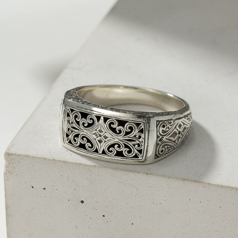 Mediterranean Katheto Ring - Sterling Silver Ring