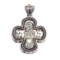 Saint Spyridon Expanding Greek Cross - Sterling Silver - Orthodox Cross Necklace