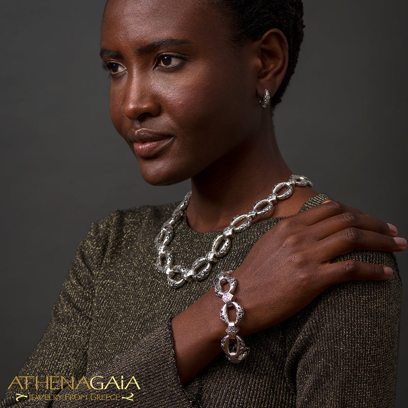 Zelda Silver Link Bracelet - Sterling Silver Bracelet