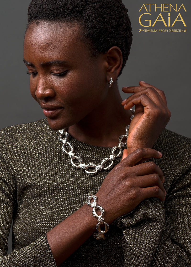 Zelda Silver Link Bracelet - Sterling Silver Bracelet