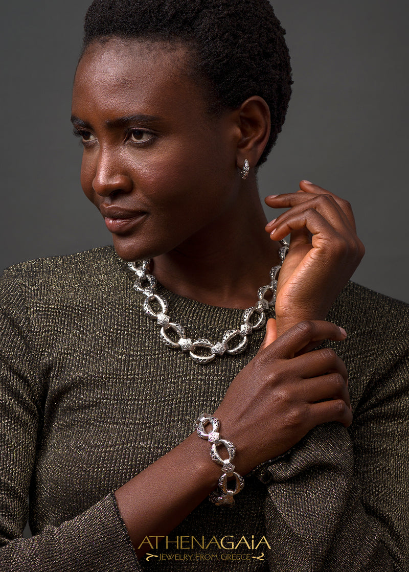 Zelda Silver Link Bracelet - Sterling Silver Bracelet