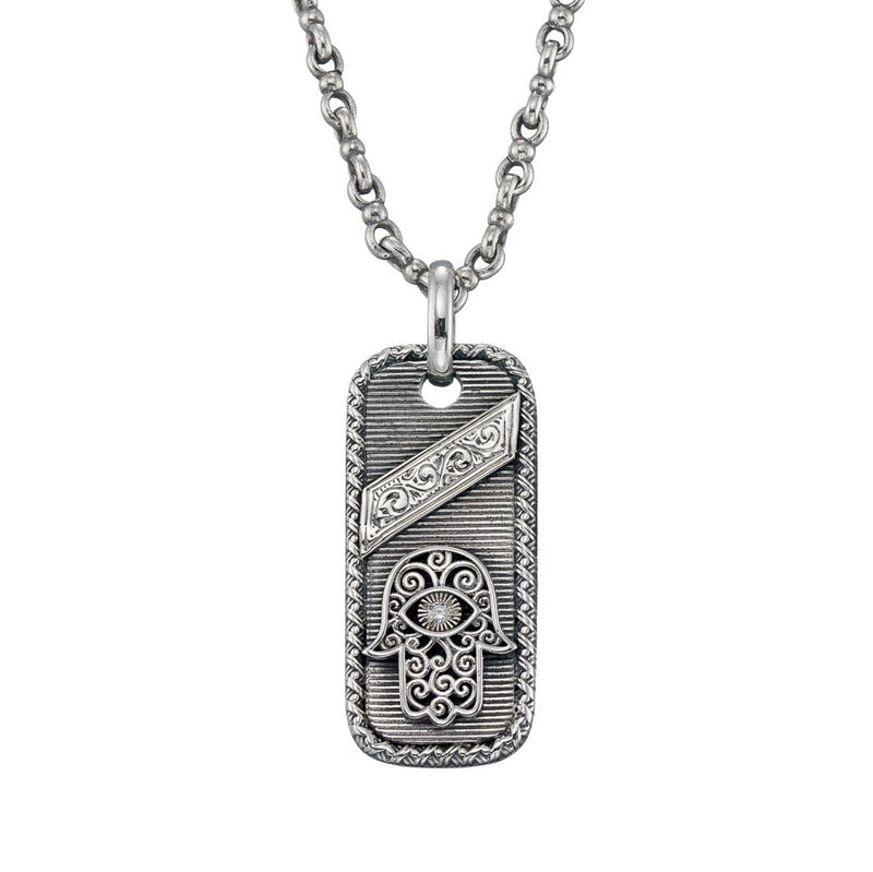 Hamsa Talisman Silver Pendant