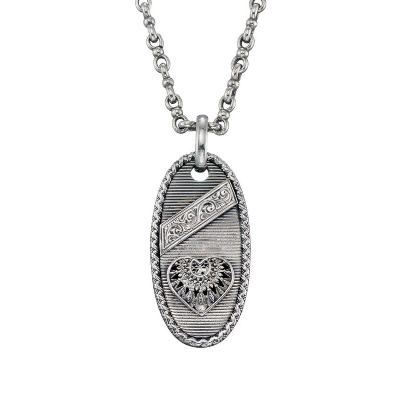 Heart Dream Catcher Talisman Silver Pendant