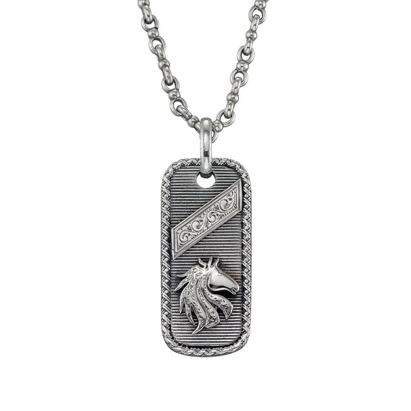 Horse Talisman Silver Pendant