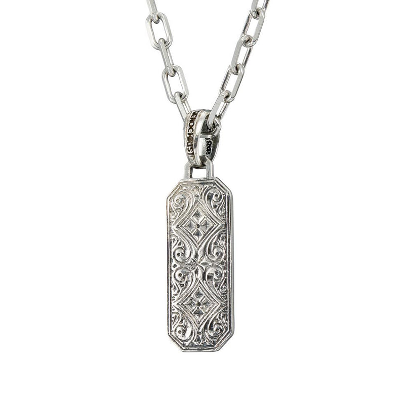 Simplicity Mediterranean Filigree Pendant - Sterling Silver Pendant