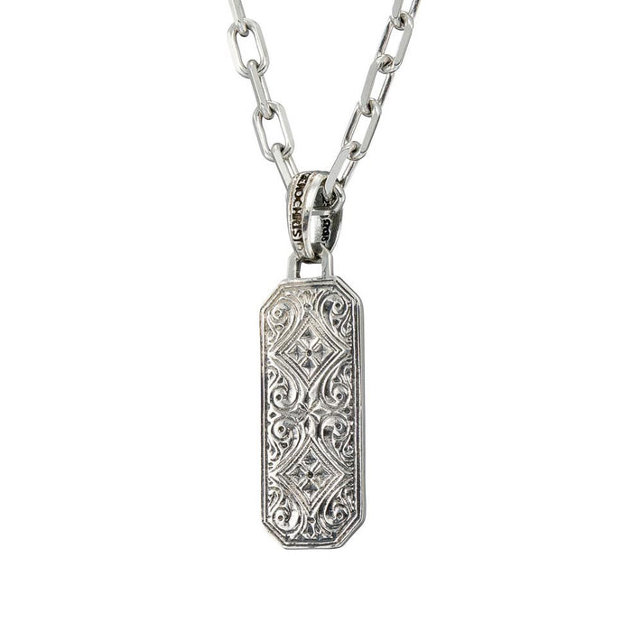 Simplicity Mediterranean Filigree Pendant - Sterling Silver Pendant