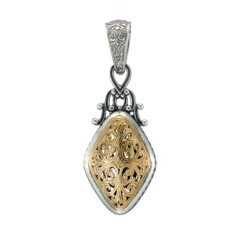 Roxana Kite Pendant - 18k Gold & Sterling Silver Pendant