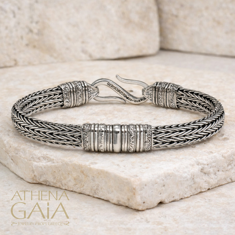 Simplicity Triple Strap Bracelet - Sterling Silver Bracelet