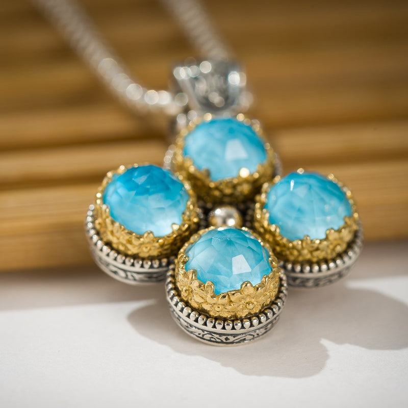 Pop Rocks Dione Mini Cross - Gold Plated Sterling Silver