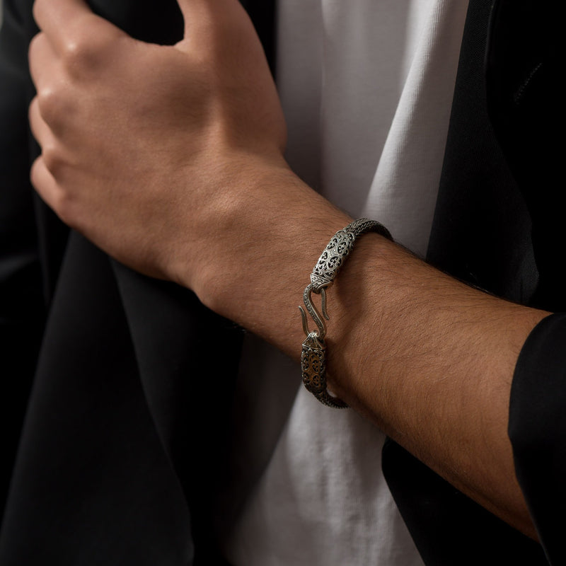 Aretousa Strap Bracelet - Sterling Silver Bracelet