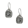 Roxana Square Earrings - Sterling Silver - French Wire Earrings