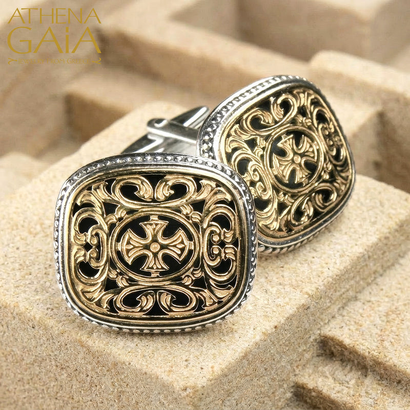 Garden Shadows Maltese Cross Cufflinks