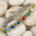Pop Rocks Small Multi-Shape Link Bracelet - Sterling Silver & Gold Plating