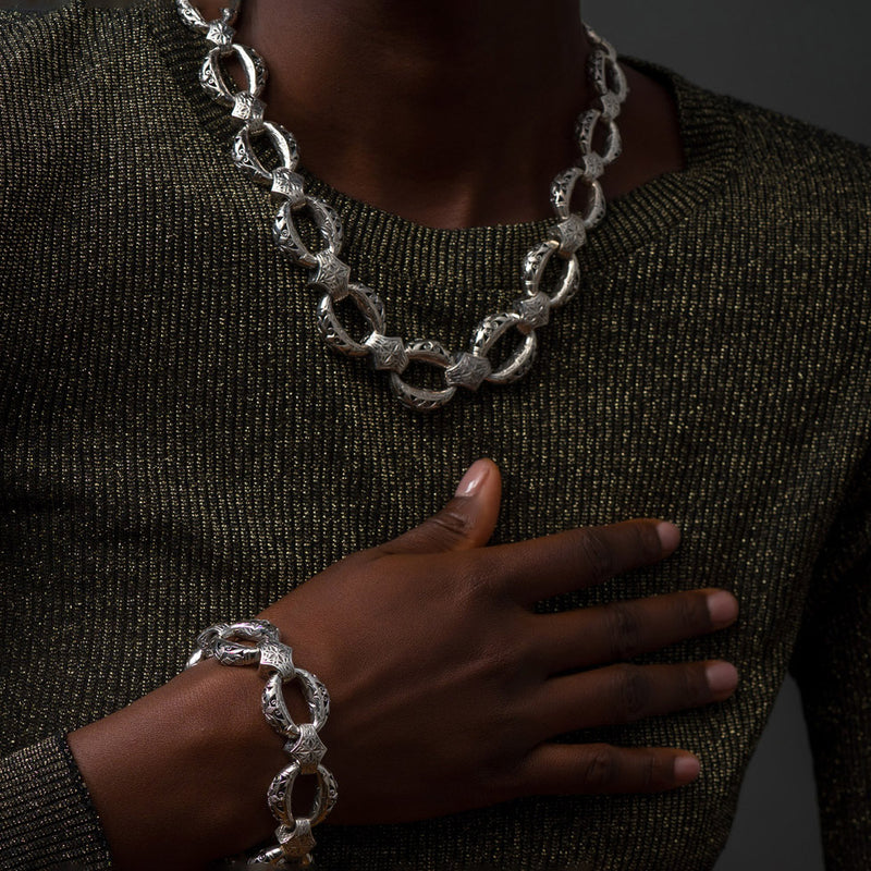 Zelda Silver Link Necklace - Sterling Silver - Link Necklace