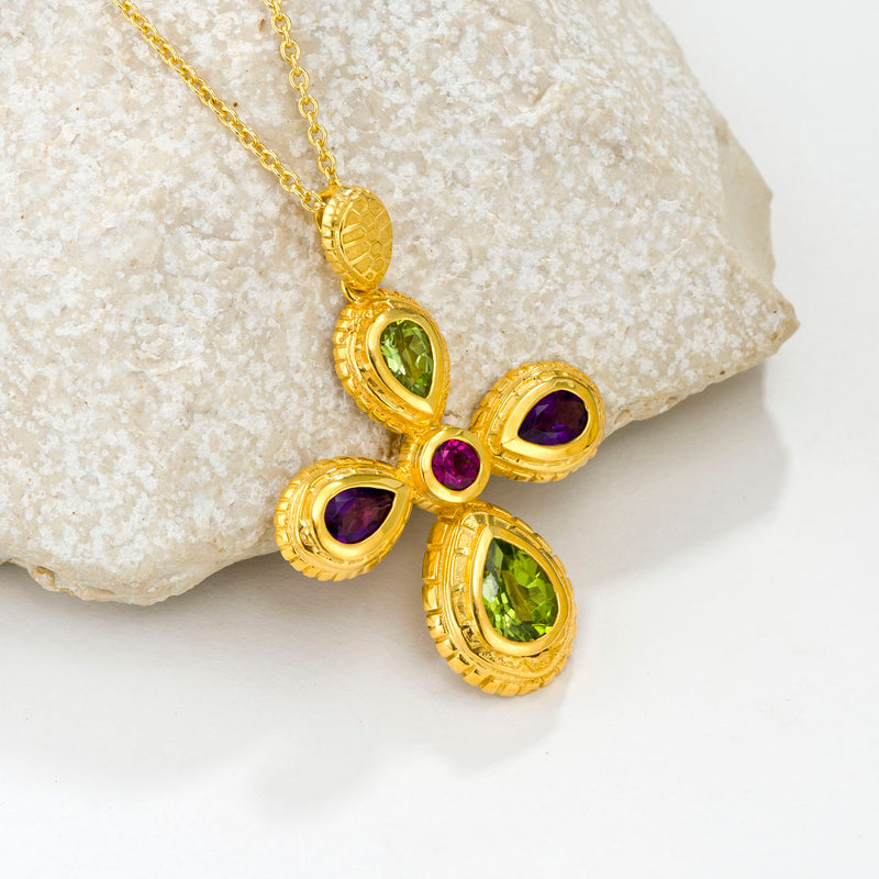 Cosmos Cross - 18k Gold - Byzantine Cross