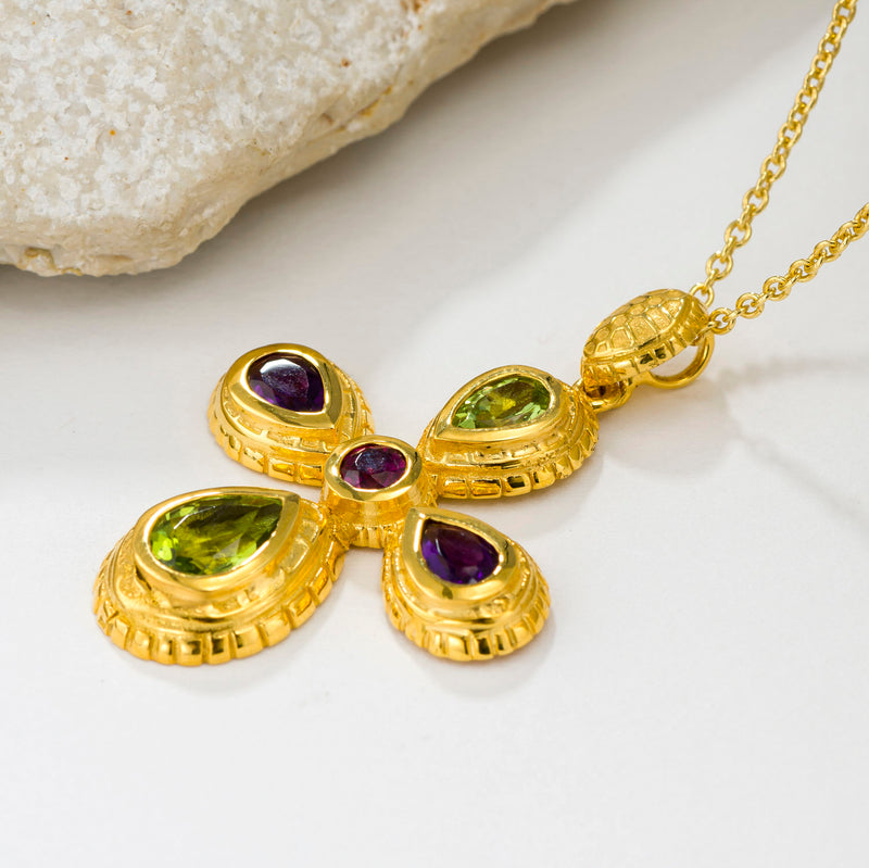 Cosmos Cross - 18k Gold - Byzantine Cross