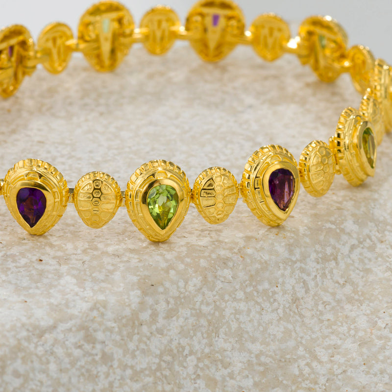 Cosmos Stone Bracelet - 18k Gold Bracelet