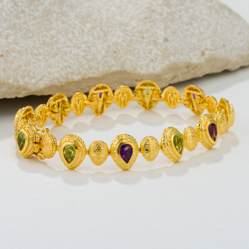 Cosmos Stone Bracelet - 18k Gold Bracelet