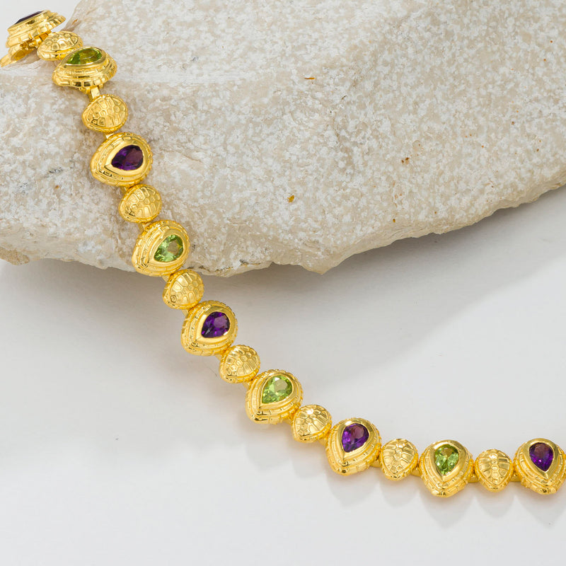 Cosmos Stone Bracelet - 18k Gold Bracelet