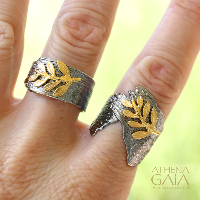 Champion Olive Branch Wrap Ring