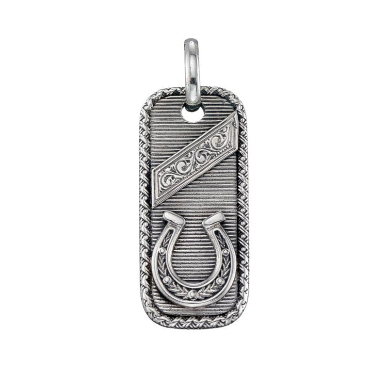 Horseshoes Talisman Silver Pendant