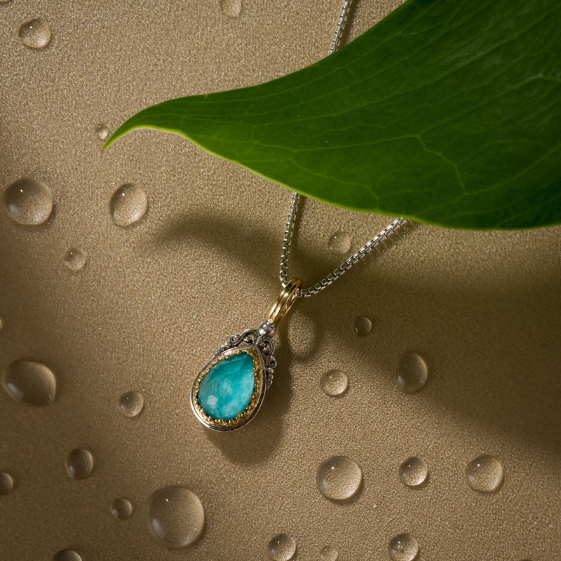 Pop Rocks Imperial Small Drop Pendant - 18k Gold & Sterling Silver Pendant