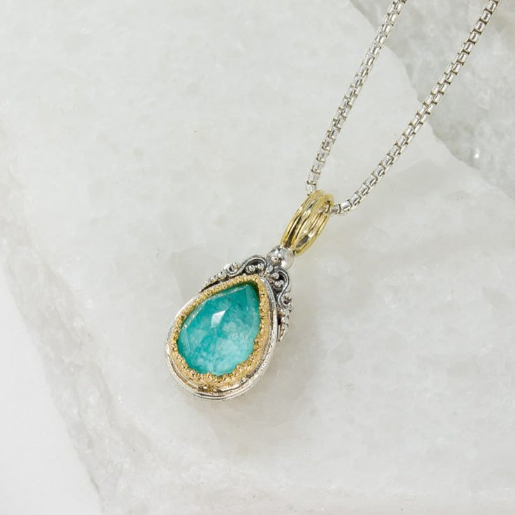 Pop Rocks Imperial Small Drop Pendant - 18k Gold & Sterling Silver Pendant