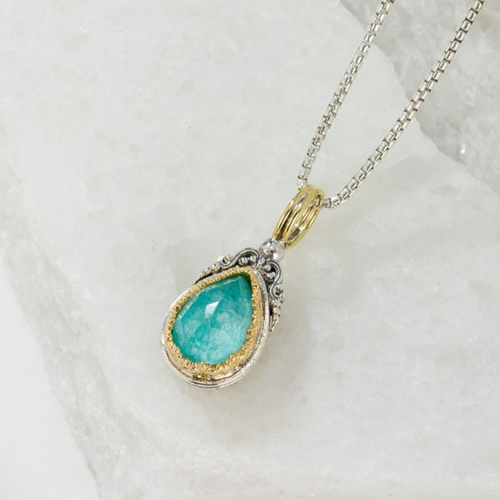 Pop Rocks Imperial Small Drop Pendant - 18k Gold & Sterling Silver Pendant