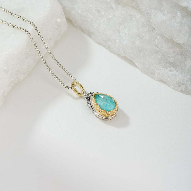 Pop Rocks Imperial Small Drop Pendant - 18k Gold & Sterling Silver Pendant