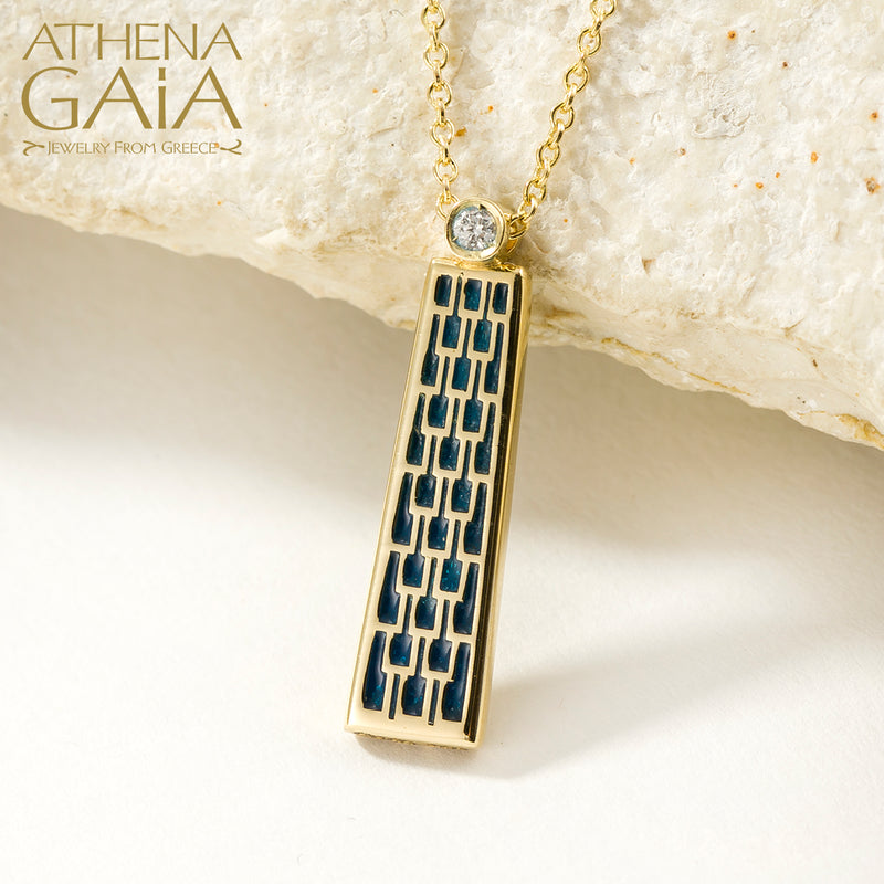 Periklista Tapered Pendant Necklace - 18k Gold Necklace