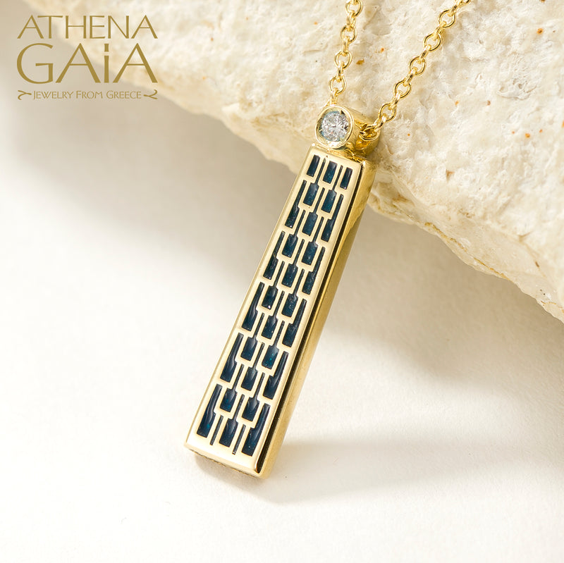 Periklista Tapered Pendant Necklace - 18k Gold Necklace