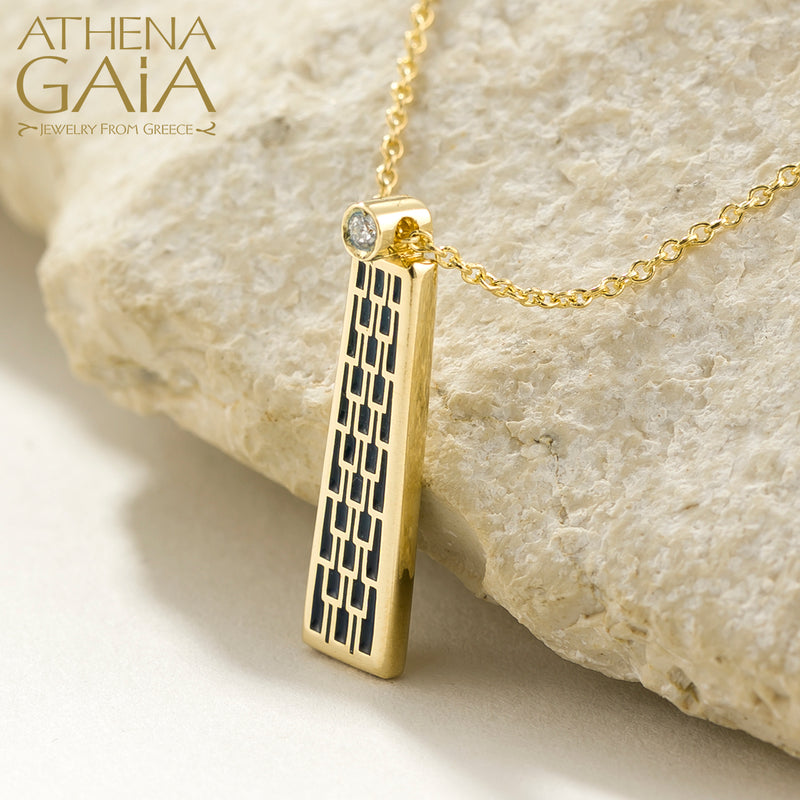 Periklista Tapered Pendant Necklace - 18k Gold Necklace