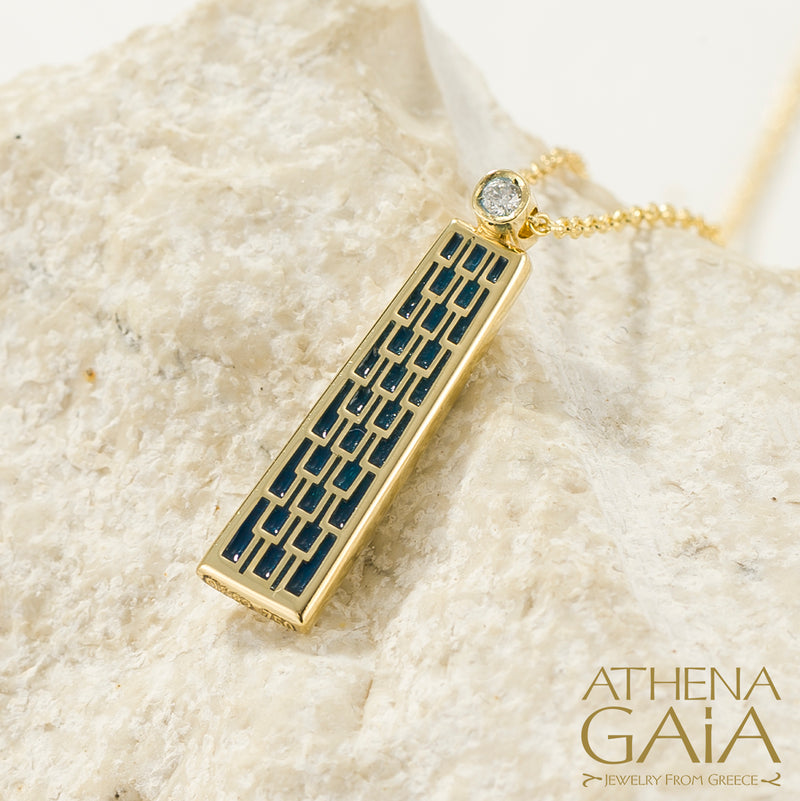 Periklista Tapered Pendant Necklace - 18k Gold Necklace