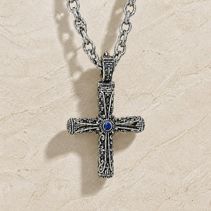 Filigree Orthodox Cross - Sterling Silver - Byzantine Cross