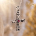 Pillars Orthodox Cross (Medium) - Sterling Silver - Byzantine Cross