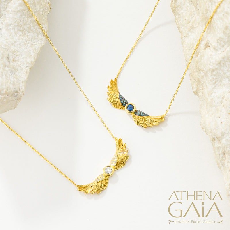 Icarus Wings - 18k Gold - Pendant Necklace (Small)