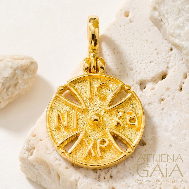 IC-XC NIKA Cross - 18k Gold - Byzantine Maltese Cross