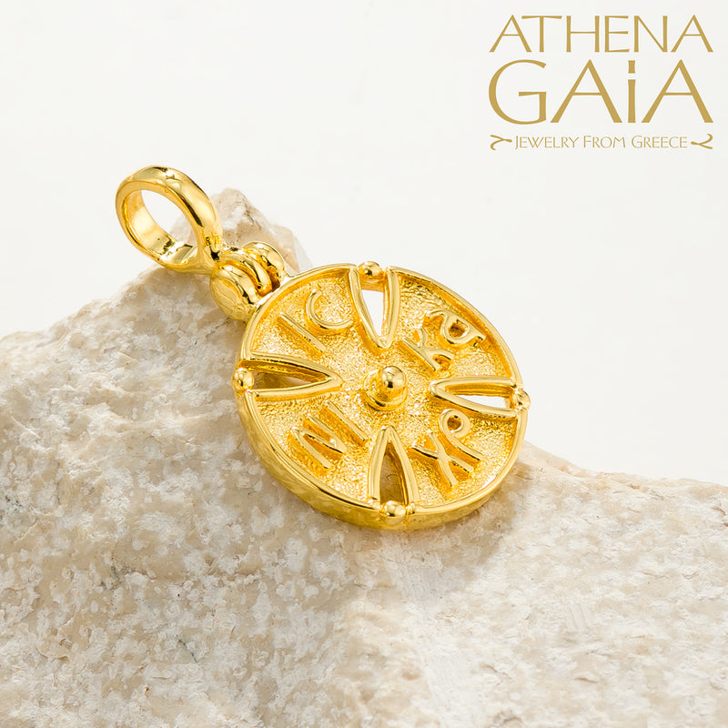 IC-XC NIKA Cross - 18k Gold - Byzantine Maltese Cross