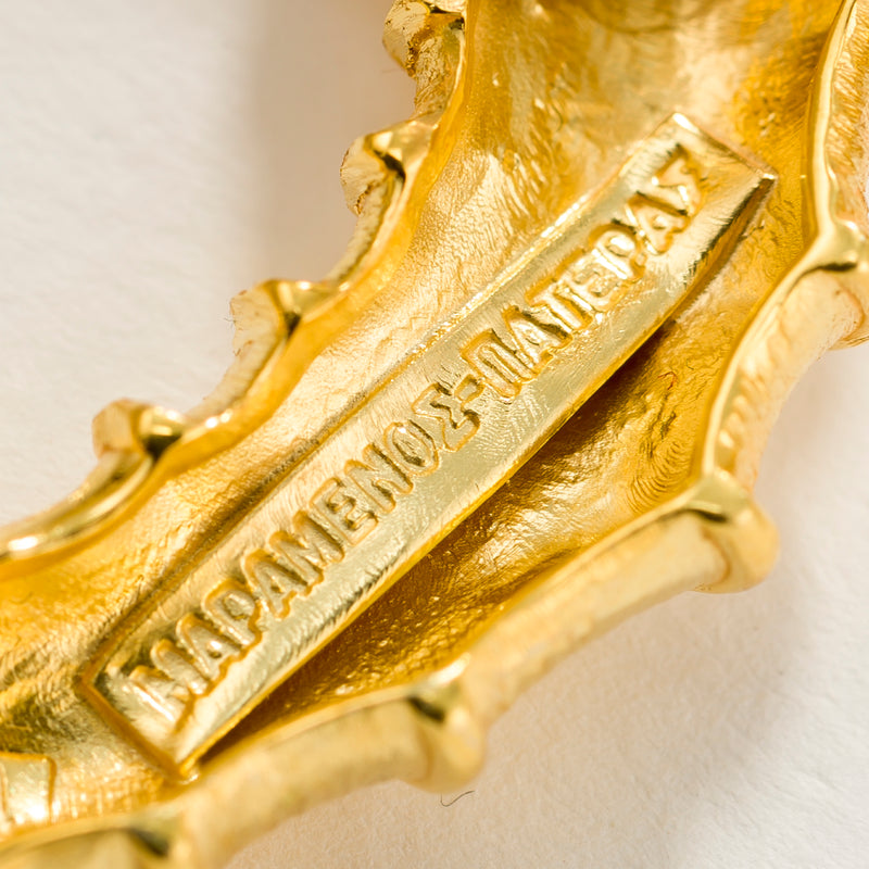 Ram Horn Earrings (Small) - 18k Gold - Hoop Earrings