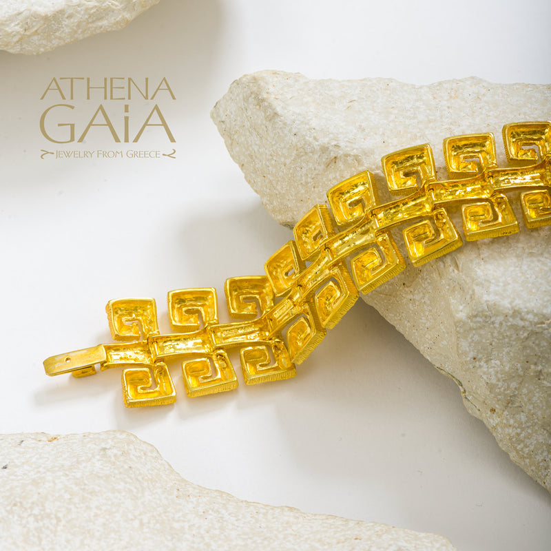 Meander Fountain Bracelet - 18k Gold Bracelet