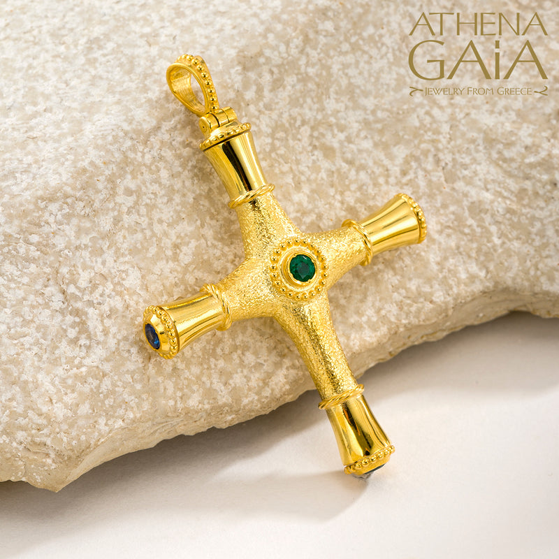 Byzantine Cross, Greek Jewelry