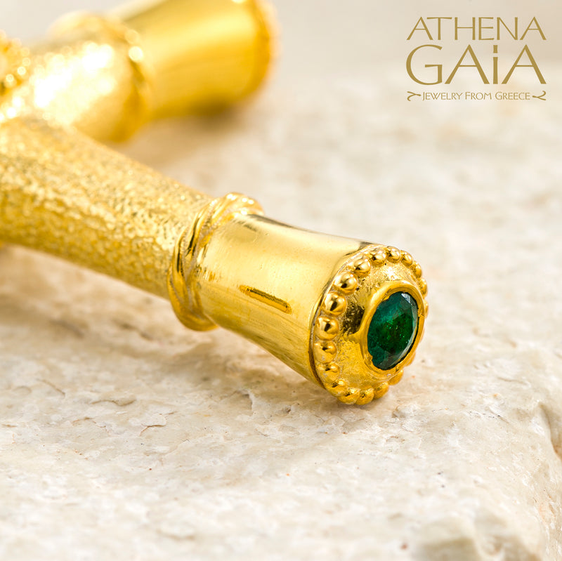 Rhodes Latin Cross (Large) - 18k Gold - Byzantine Cross