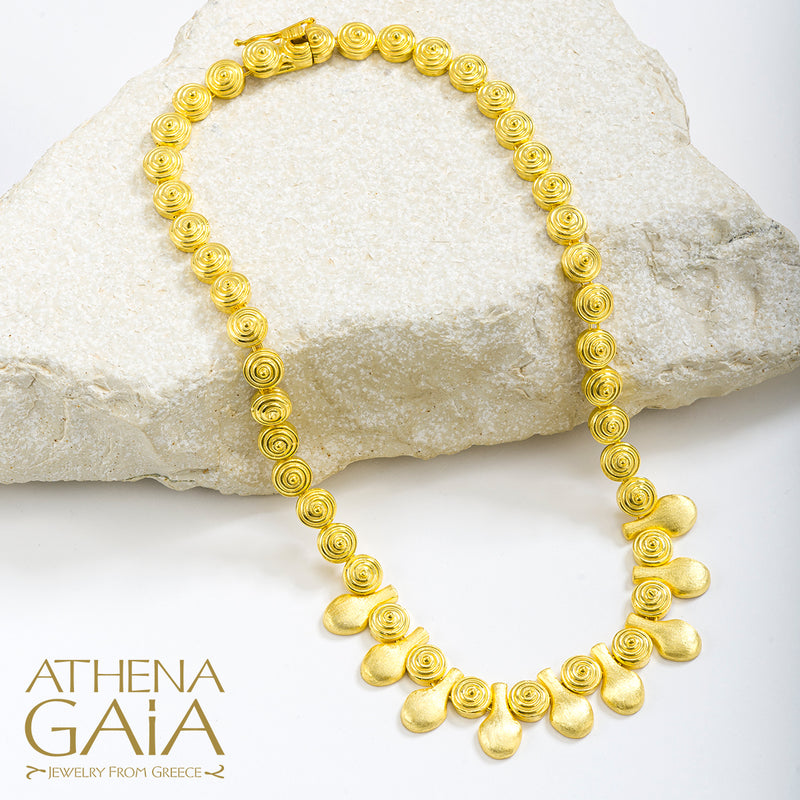 Cycladic Idols Imperial Necklace - 18k Gold Necklace