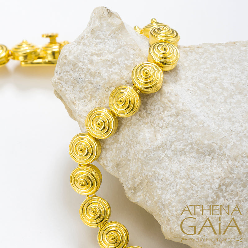 Cycladic Idols Imperial Necklace - 18k Gold Necklace