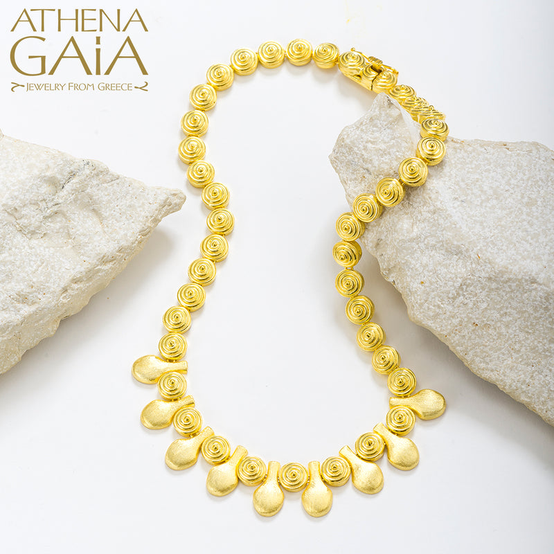 Cycladic Idols Imperial Necklace - 18k Gold Necklace
